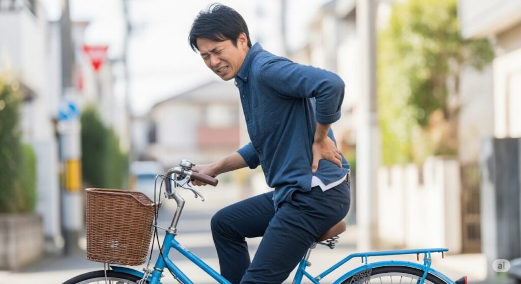 「ママチャリで自転車の尾てい骨が痛い！原因と対策を解説」