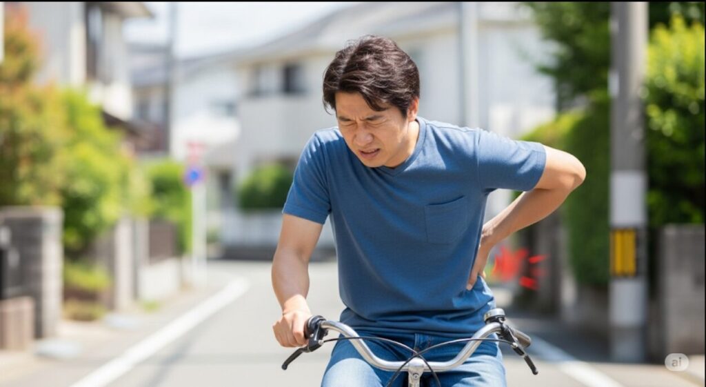 自転車に乗ると尾てい骨が痛い！特にママチャリの原因と対策を解説