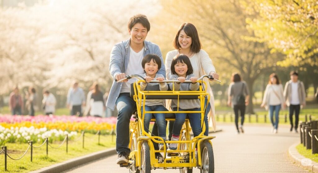 観光地の4人乗り自転車レンタルについて