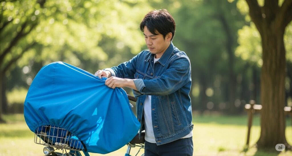 飛ばされないための収納方法