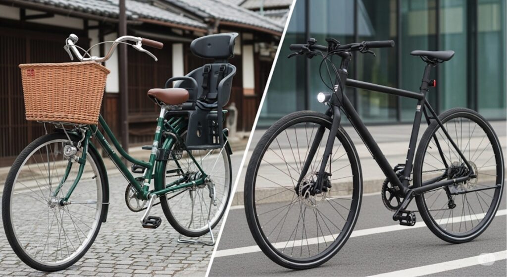 ママチャリとシティサイクルの自転車の違い